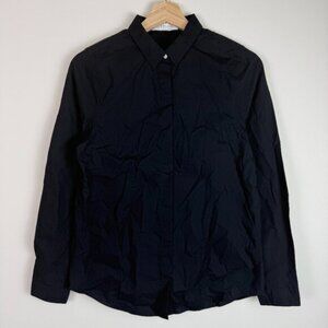 Everlane Button Down Long Sleeve 100% Cotton Blouse Black S